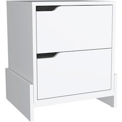 Luss Nightstand White MDF