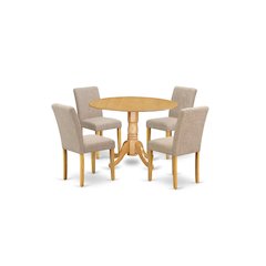 Dining Room Set Oak, DLAB5-OAK-04