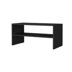 Norris shoe rack in melamine with 2 shelves,Wenge