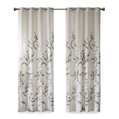 Cecily Botanical Burnout Printed Window Panel, Belen Kox