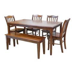 6pc Shaker Dining Set, Walnut