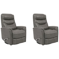 Ice Recliner Nursery Glider Set – Elegant Boucle Chairs for Comfort