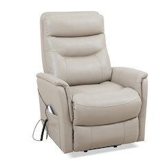 Ivory Recliner Chair with Power Lift and Articulating Headrest
