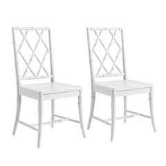 Distressed Finish X-Back Dining Chairs, Set of 2 for Elegant Dining Room