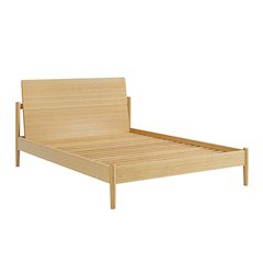 Monterey Queen Platform Bed, Wheat