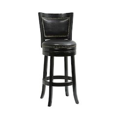 Bristol Swivel Bar Stool - Black