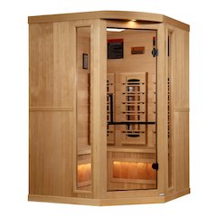 3-Person Corner Full Spectrum PureTech™ Near Zero EMF FAR Infrared Sauna