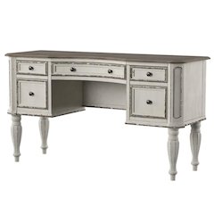 Magnolia Manor Vanity Desk in Antique White