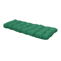 74-inch by 19-inch Squared Outdoor Solid Polyester Tufted Chaise Lounge Cushion