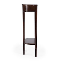 Elegant Narrow Entryway Table in Dark Brown for Living Room and Hall