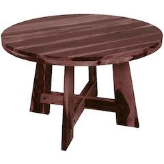 Kalispell Solid Sheesham Wood Dining Table, Brown