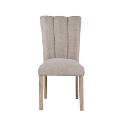 Transitional Dining Chair - Beige Kit Of 2, Beige
