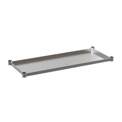 Galvanized Under Shelf for Prep and Work Tables - Adjustable Lower Shelf for 24" x 48" Stainless Steel Tables