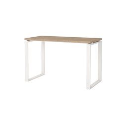 Sign Home Office Writing Office Desk, Jackson Hickory/White