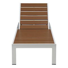 Joseph Lounger, Teak In Aluminum, Polyresin