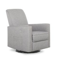 Evolur Harlow Deluxe Glider |Power Recliner| Rocker, 612-LTGRY