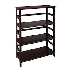Soho Manhattan 4-Shelf Bookcase 26" Wide - Espresso
