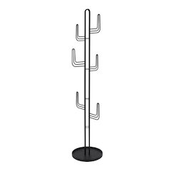 Black Iron Cactus Coat Tower - Kd Not Freight