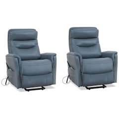 Azure Recliner Chairs Set of 2 – Power Lift Recliner with Headrest