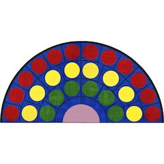 Lots of Dots Multi 13'2" x 6'7" Half- Round Rug