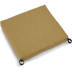 20-inch by 19-inch Solid Outdoor Spun Polyester Chair Cushion