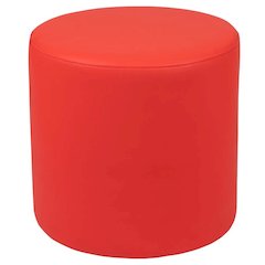Soft Seating Flexible Circle for Classrooms and Common Spaces - 18" Seat Height (Red)