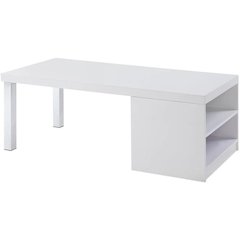 Harta Coffee Table White High Gloss & Chrome