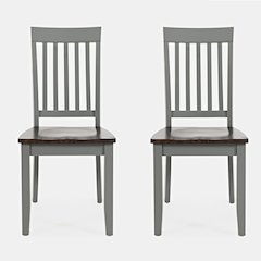 Decatur Lane Farmhouse Solid Wood Dining Chair (Set of 2)