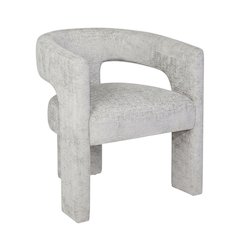 Jacquard Sculpture Accent Chair for Living Room or Bedroom, Grey