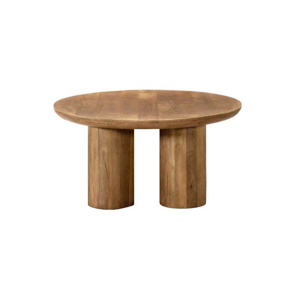 Sullivan Round Coffee Table - Spice Tan. Picture 4