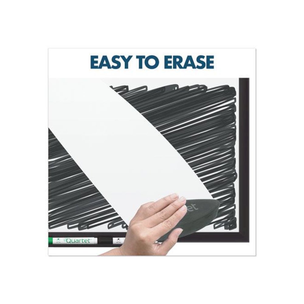 Classic Series Porcelain Magnetic Dry Erase Board, 96" x 48", White Surface, Black Aluminum Frame. Picture 7