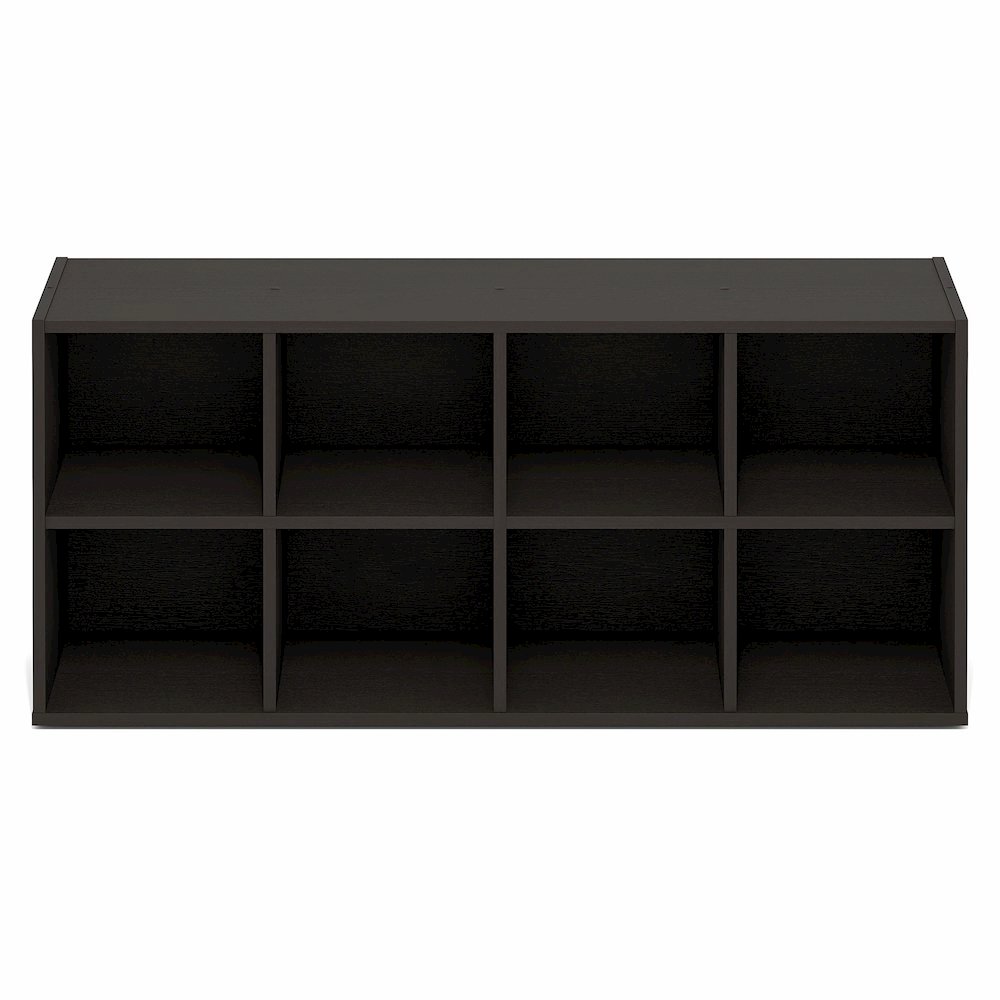 FANO Shoe Rack, 8-Cube Shoe Organizer, Stackable Shoe Storage, Black Dark Oak. Picture 5