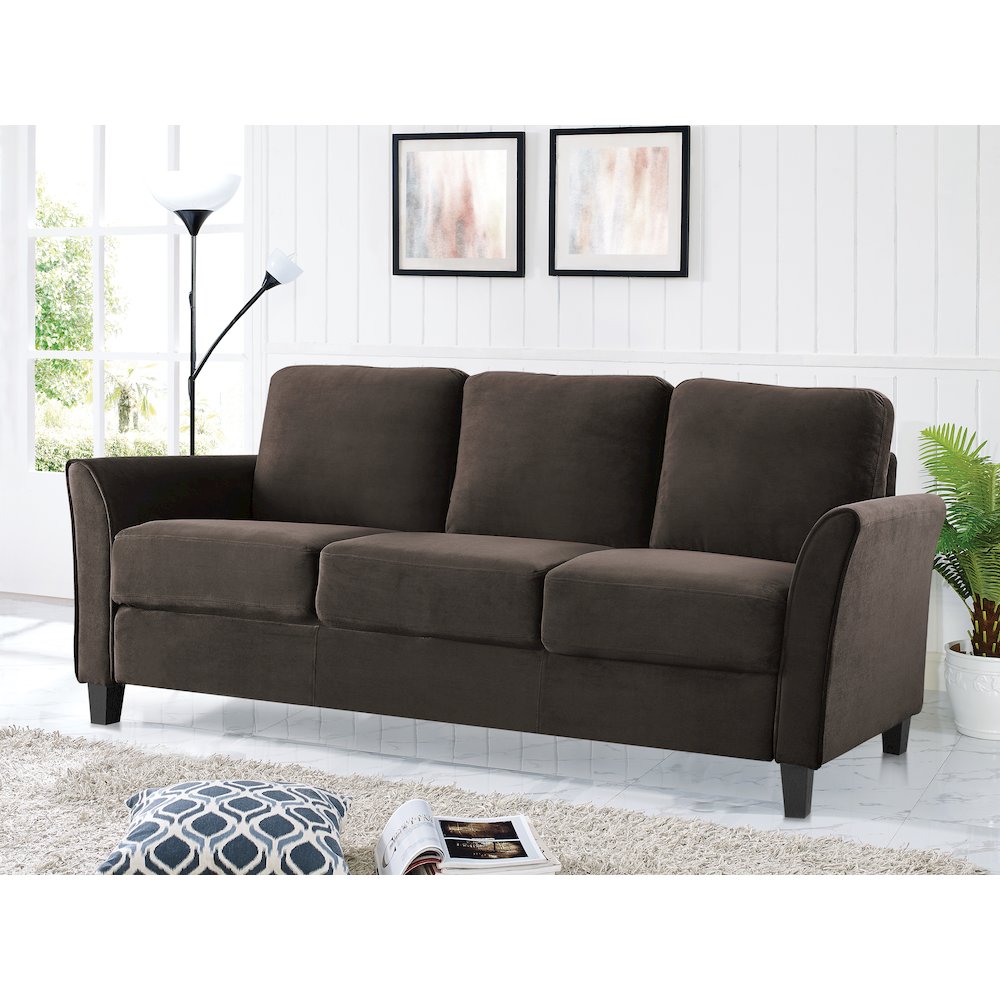 Westin Sofa Curved Arm Coffee. Picture 6
