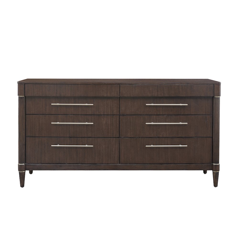 Asher Park 8 Drawer Dresser, Piano Brown Finish. Picture 2