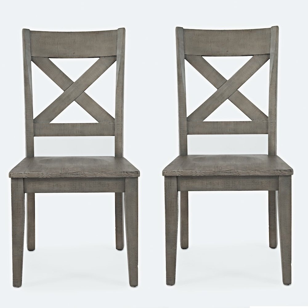 Outer Banks Reclaimed Solid Wood Farmhouse X-Back Chair (Set of 2). Picture 1
