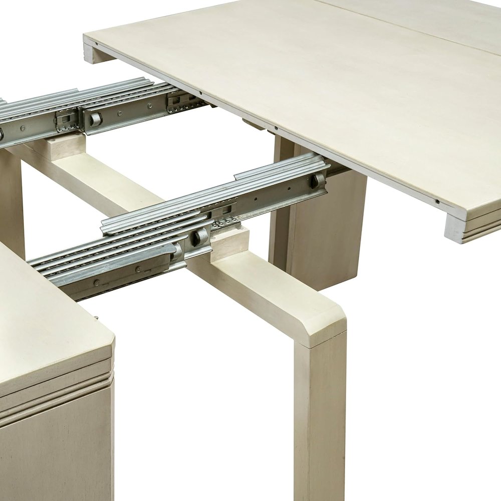 Extendable Dining Table - a Rectangle Dining Table Top with Removable leaf & Stylish Legs. Picture 2