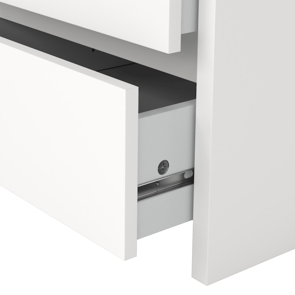 Next 17-Inch Tall 2-Drawer Nightstand - Set of 2, White. Picture 5