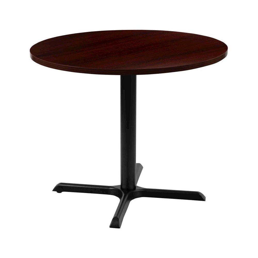 36" Round Multi-Purpose Conference Table in Mahogany. Picture 1