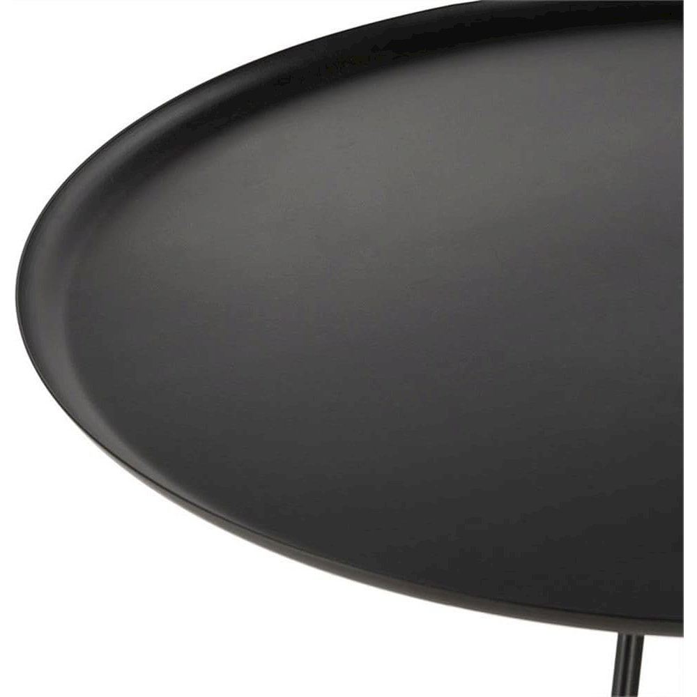Home Orson Black and Gold Round Coffee Table. Picture 6