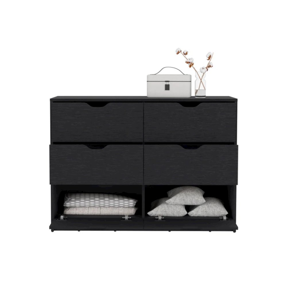 Basilea Dresser Black MDF. Picture 1