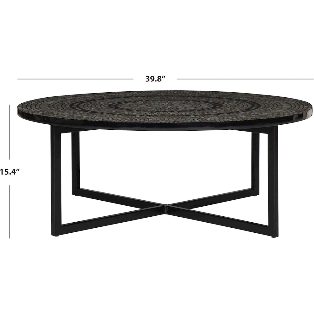 Home Collection Cheyenne Black Coffee Table. Picture 3
