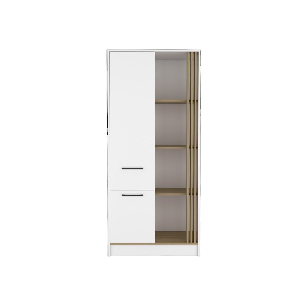 Delia Armoire, Badroom, White / Macadamia. Picture 4