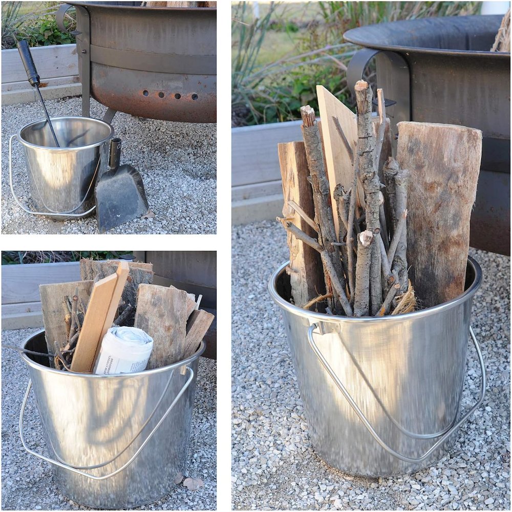 Sportsman Series 1 Gal Stainless Steel Bucket - 6 Piece Set. Picture 3