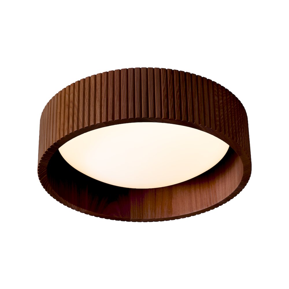 Tambo 14" Flush Mount Ceiling Light - Dark Walnut. Picture 2