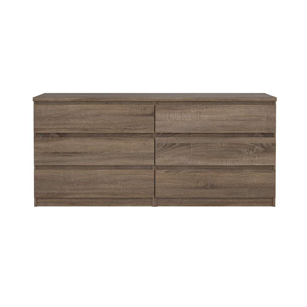 Scottsdale 6 Drawer Double Dresser, Truffle Oak. Picture 4