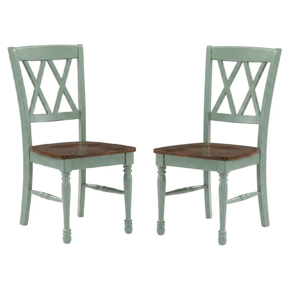 2-Piece Dining Chair Set with Upholstered Seats and Modern Design. Picture 1