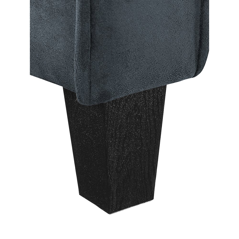 Hartford Loveseat Rolled Arms Dark Grey. Picture 4