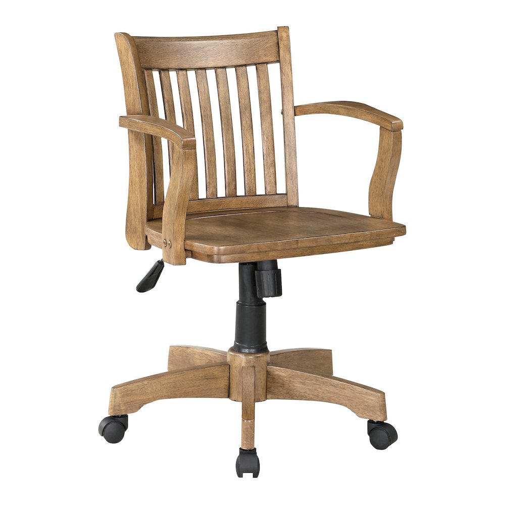 Deluxe Wood Banker's Chair. Picture 1
