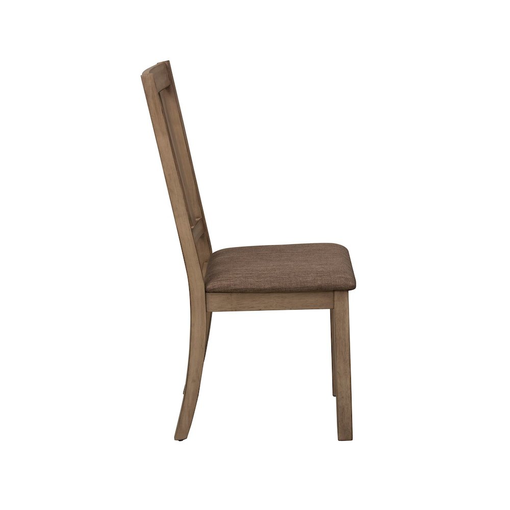 Sun Valley Slat Back Side Chair (RTA)-Set of 2 in Sandstone. Picture 3