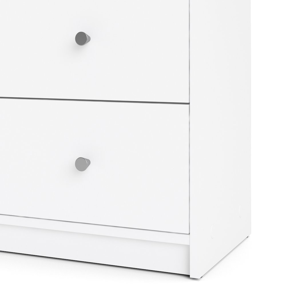 Portland 6 Drawer Double Dresser, White. Picture 5